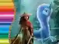 Spel Målarbok för Raya och den sista draken på nätet Spel Målarbok för Raya och den sista draken på nätet