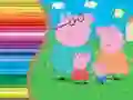 Spel Målarbok för Peppa Pig på nätet Spel Målarbok för Peppa Pig på nätet