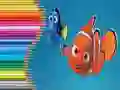 Spel Målarbok för Hitta Nemo på nätet