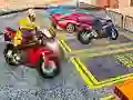 Spel Tung Cykel Parkeringsspel i Staden 3D på nätet