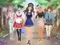 Spel Klä upp Anime i Gymnasiet på nätet
