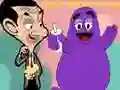 Spel När Mr Bean möter Grimace på nätet