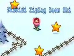 Spel Skibidi ZigZag Snösnabb Skidåkning på nätet
