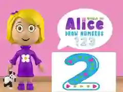 Spel Alices Värld: Rita Siffror på nätet