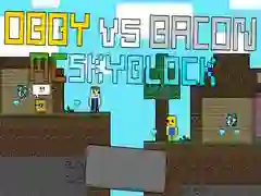 Spel Obby mot Bacon: MCSkyblock pÄ nÀtet Spel Obby mot Bacon: MCSkyblock pÄ nÀtet