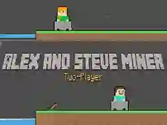 Spel Alex och Steve: Två Spelare Gruvarbetare på nätet Spel Alex och Steve: Två Spelare Gruvarbetare på nätet