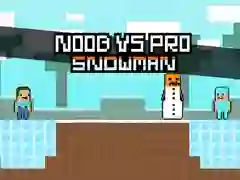 Spel Noob vs Pro Snögubbe på nätet Spel Noob vs Pro Snögubbe på nätet