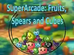 Spel SuperArcade: Frukter, Spjut och Kubar på nätet