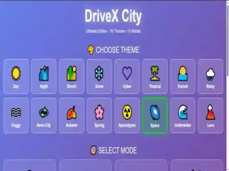 Spel DriveX City på nätet