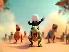 Spel Stickman: Dinosaur Arena på nätet