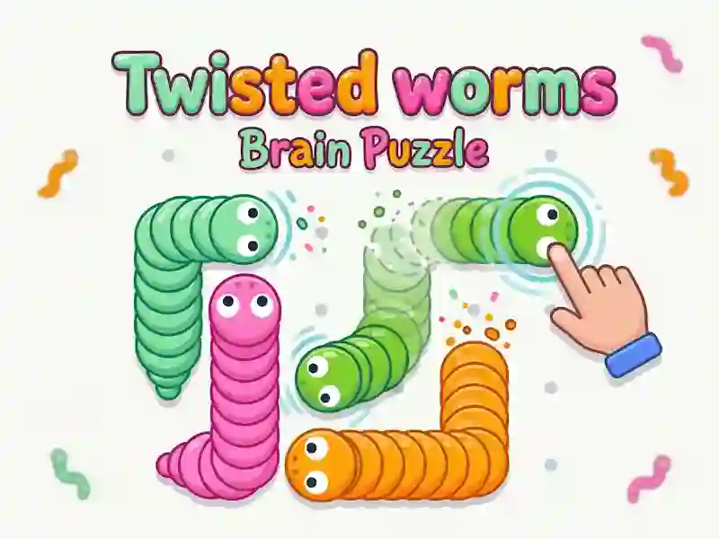 Spel Twisted worms Brain Puzzle på nätet