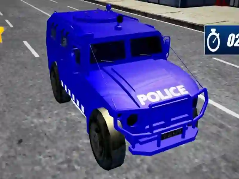 Spel Polis som kör fordonssimulator på nätet