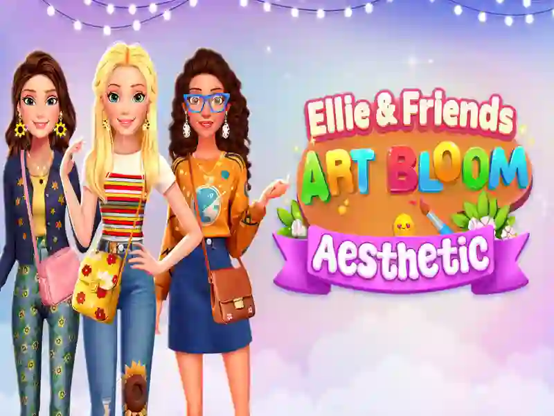 Spel Ellie och vänner konst blom estetik på nätet