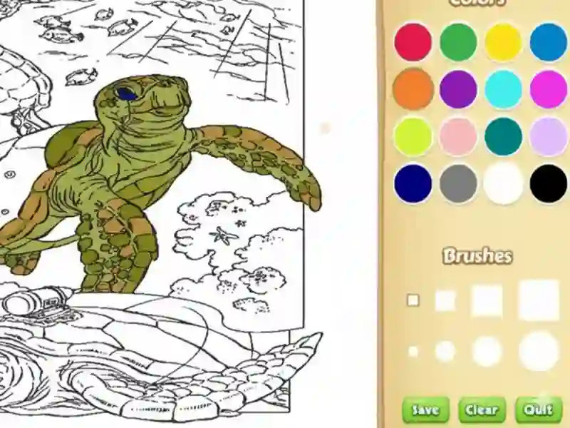 Spel Sea Animal Coloring Book på nätet