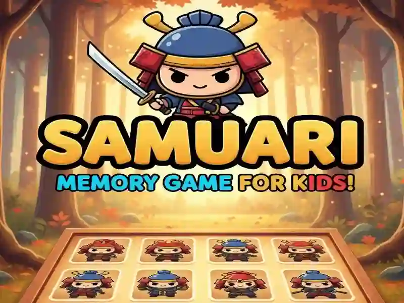 Spel Samurai-minnesspel för barn på nätet