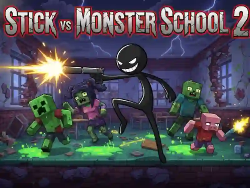 Spel Stick vs Monster School 2 på nätet