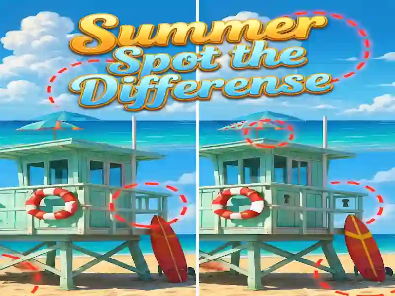 Spel Summer Spot the Differense på nätet