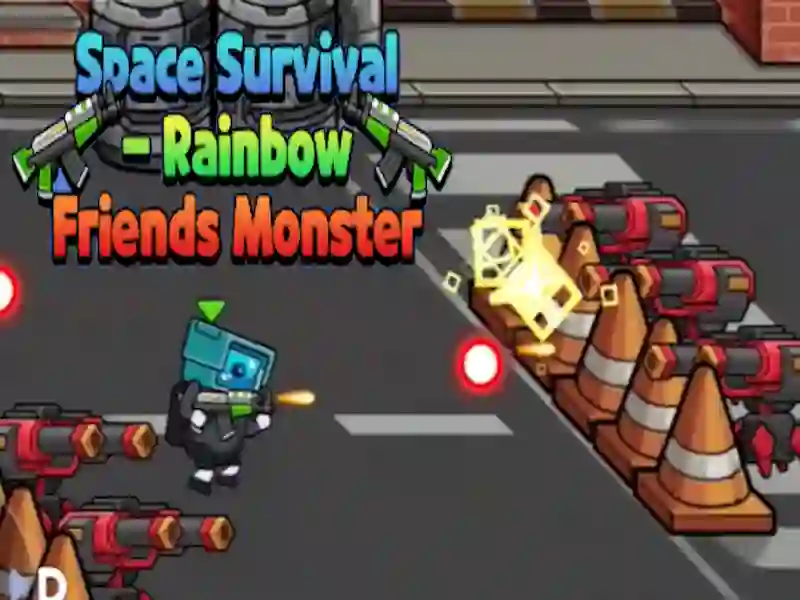 Spel Rymdöverlevnad Rainbow Friends Monster på nätet Spel Rymdöverlevnad Rainbow Friends Monster på nätet