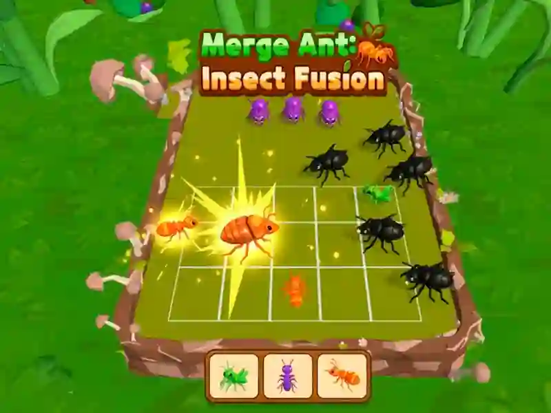 Spel Merge Ant: Insect Fusion på nätet