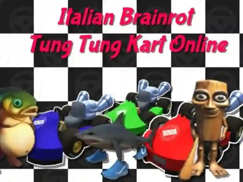 Spel Italiensk Brainrot Tung Tung Kart online på nätet