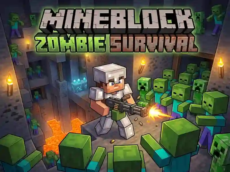Spel Mineblock Zombie Survival på nätet