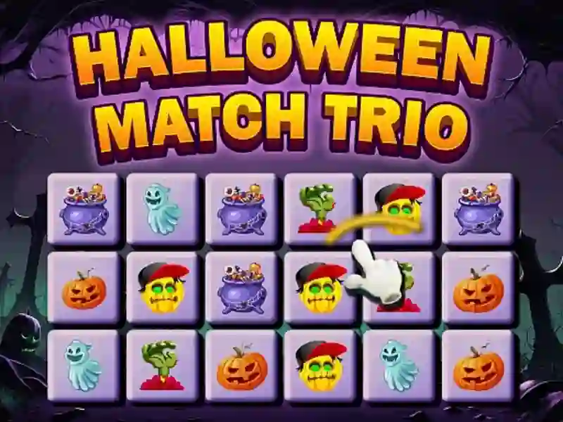 Spel Halloween Match Trio pÄ nÀtet Spel Halloween Match Trio pÄ nÀtet