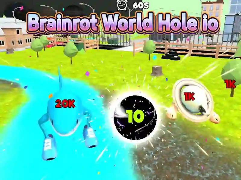 Spel Brainrot World Hole io på nätet