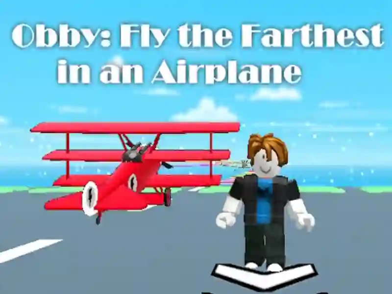 Spel Obby: Flyg längst bort i ett flygplan på nätet Spel Obby: Flyg längst bort i ett flygplan på nätet