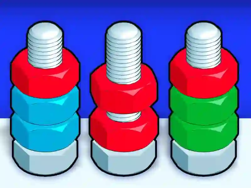 Spel Nötter och bultar sortering på nätet Spel Nötter och bultar sortering på nätet