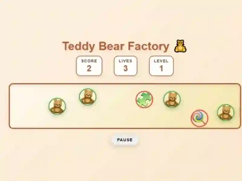Spel Teddy Bear Factory på nätet
