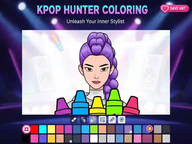 Spel Kpop Hunter Coloring på nätet