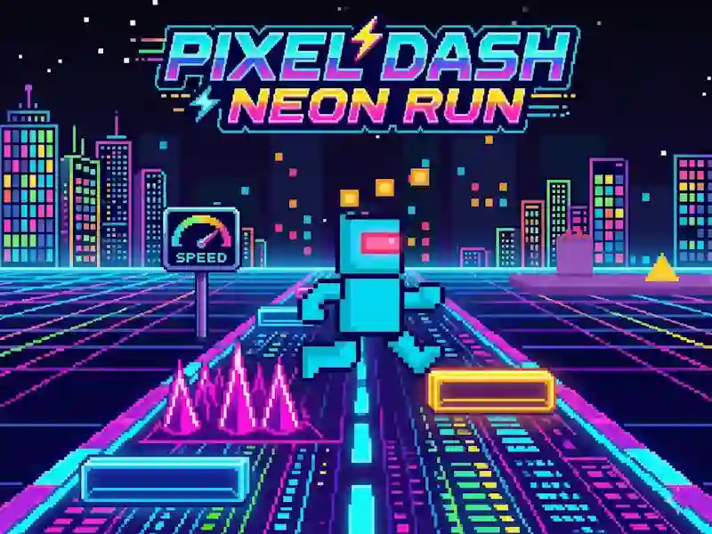 Spel Pixel Dash Neon Run på nätet
