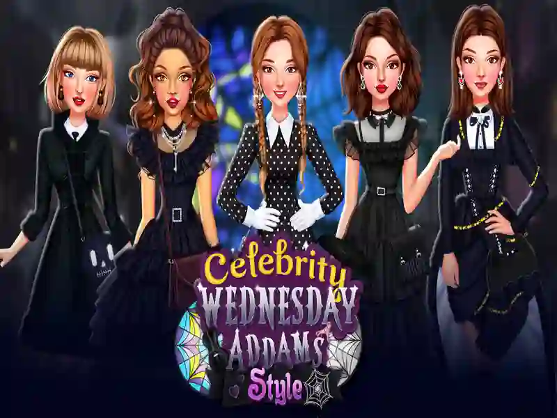 Spel Celebrity Wednesday Addams Style på nätet
