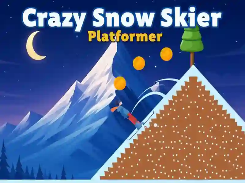 Spel Crazy Snow Skier: Plattformsspelare på nätet