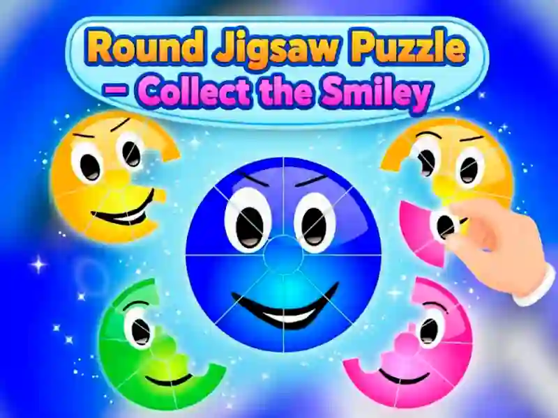 Spel Round pussel — Samla Smiley på nätet