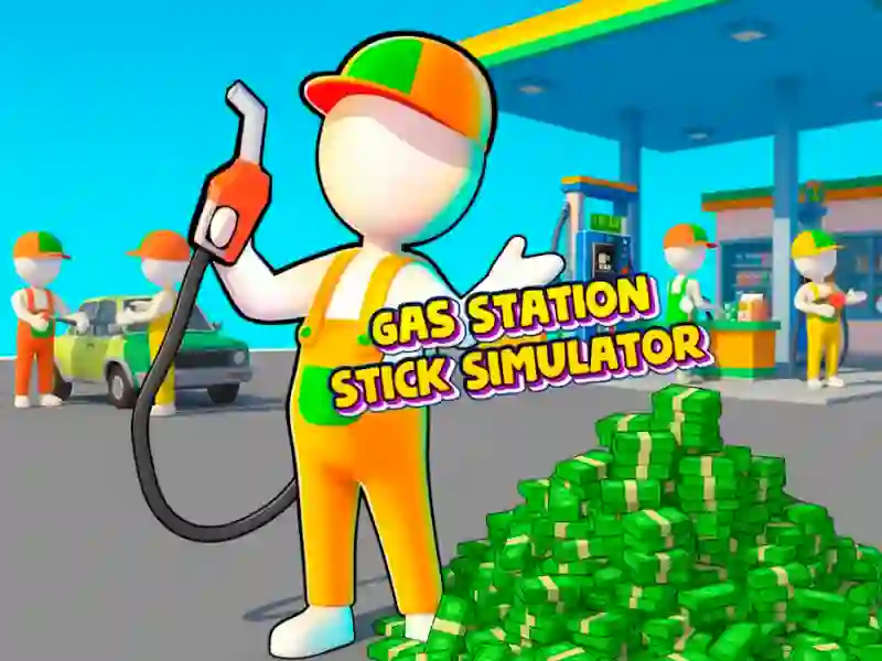 Spel Bensinstation — Stick Simulator på nätet