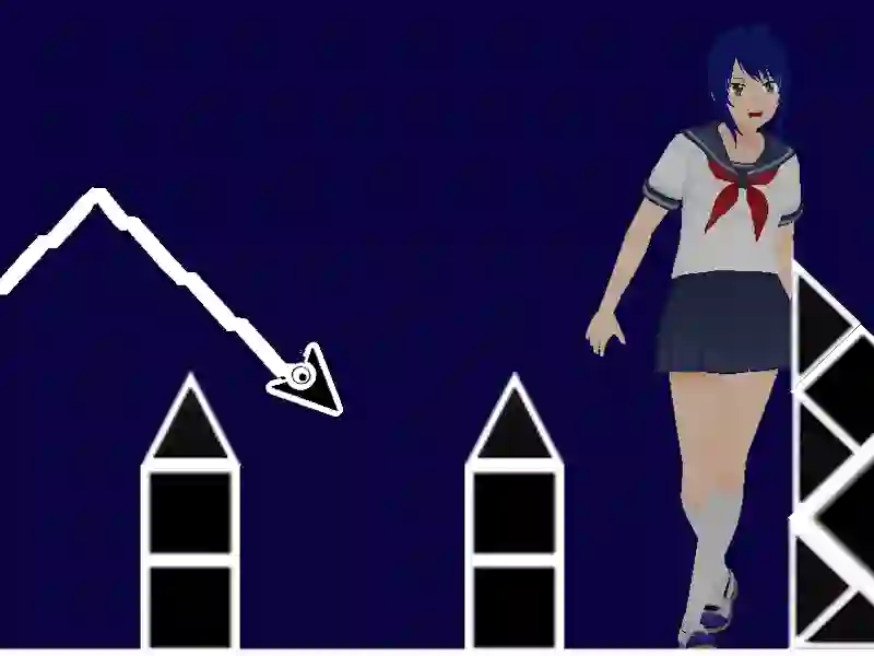 Spel Space Geometry Dash Waves pÄ nÀtet Spel Space Geometry Dash Waves pÄ nÀtet