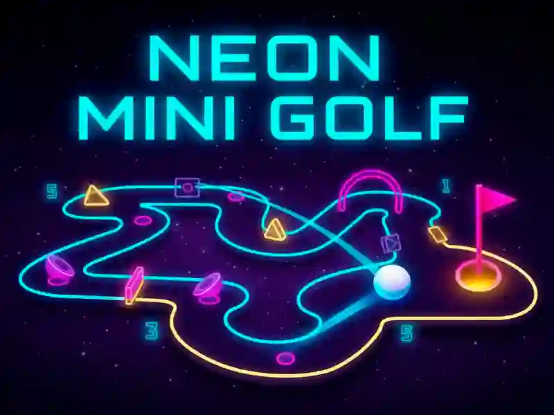 Spel Neon minigolf på nätet