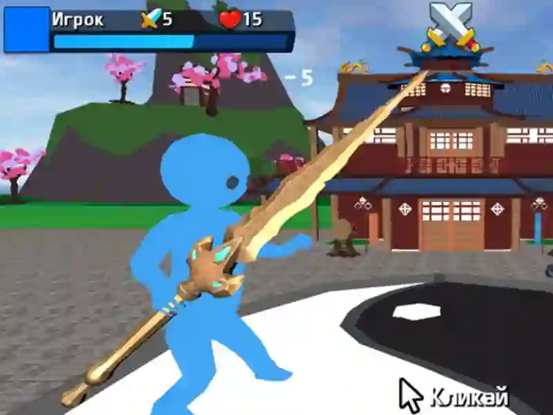 Spel Obby Stickman på svärd på nätet