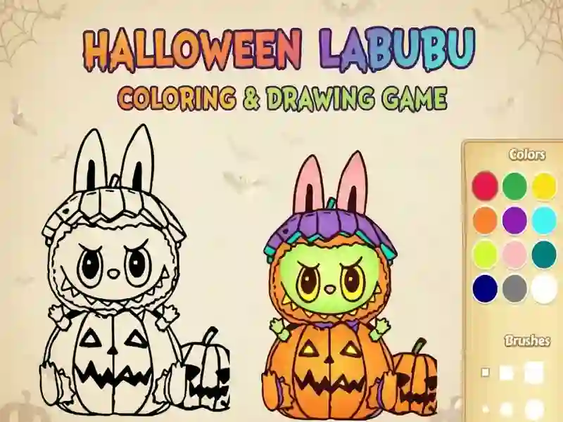 Spel Halloween Labubu målar- och ritspel på nätet Spel Halloween Labubu målar- och ritspel på nätet