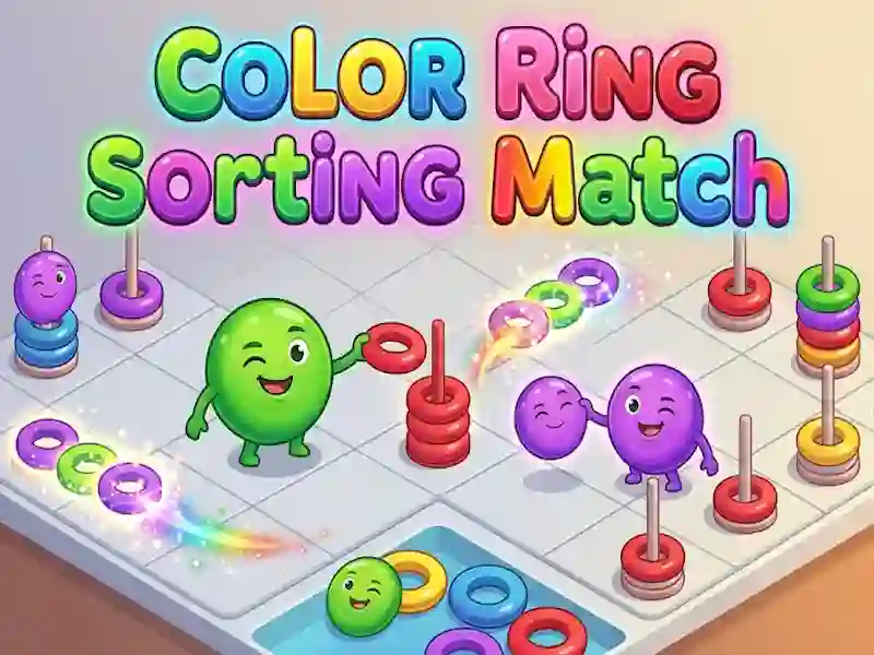 Spel Color Ring Sorting Match på nätet