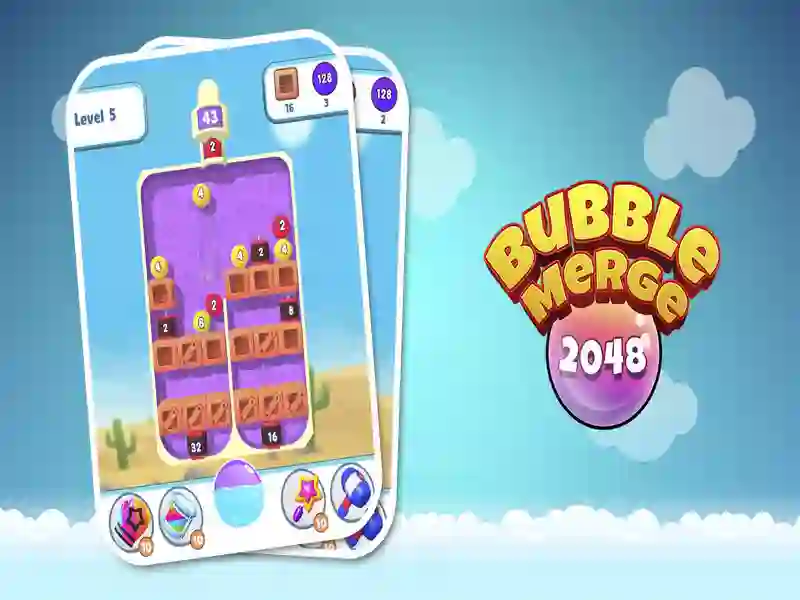 Spel Bubble sammanslagning 2048 på nätet