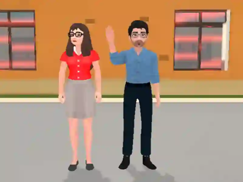 Spel Skolhistorier: Lärar Sim på nätet