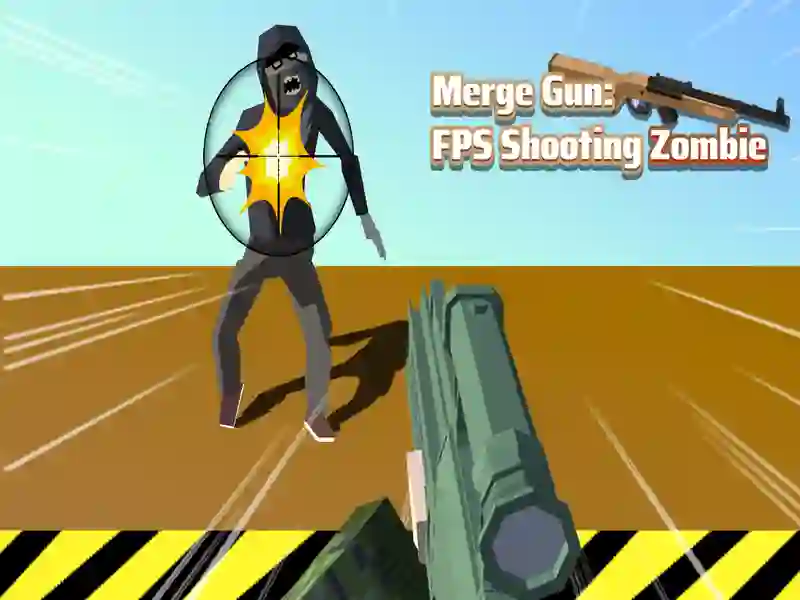 Spel Slå samman pistol FPS som skjuter zombie på nätet