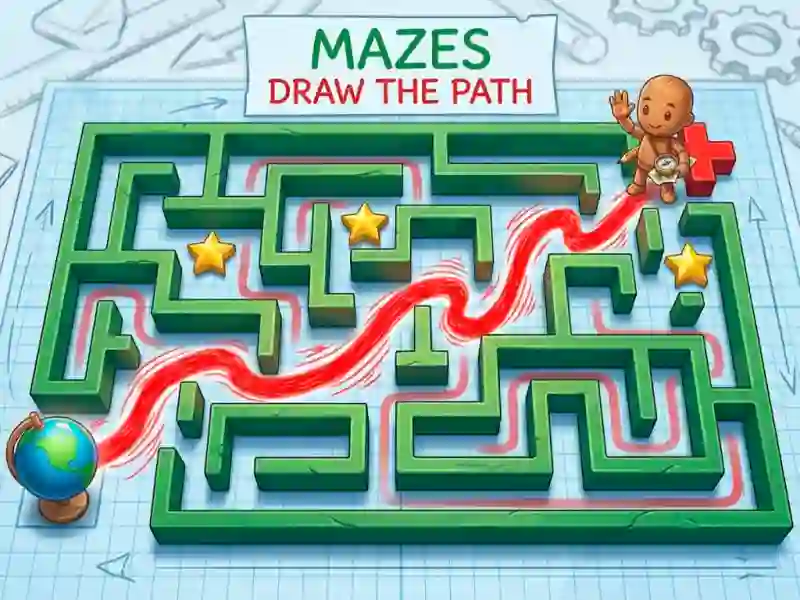 Spel Mazes Rita Vägen på nätet