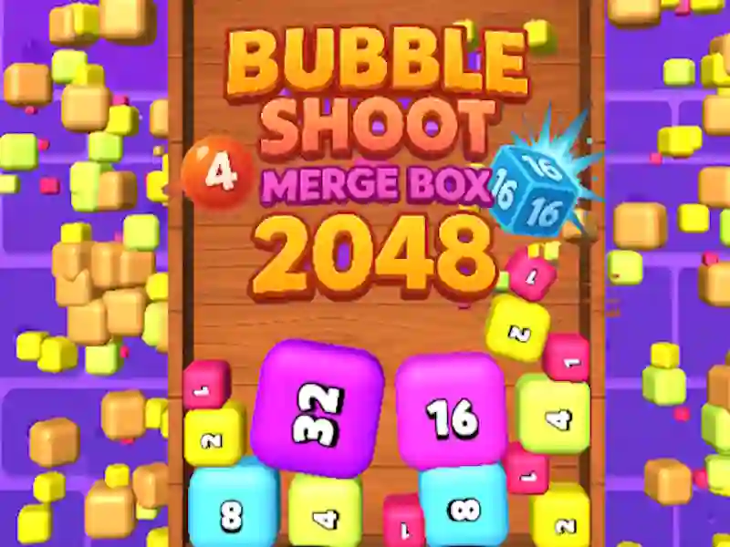 Spel Bubble Shoot Merge Box 2048 på nätet
