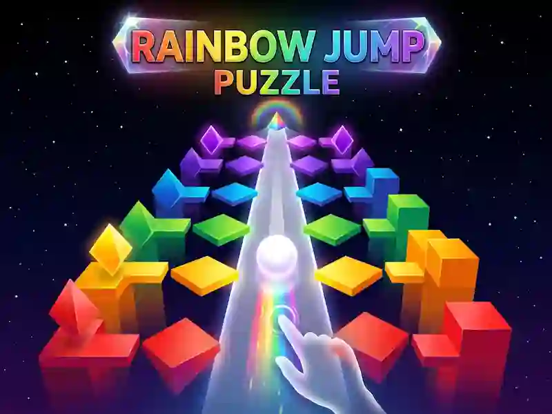 Spel Rainbow Jump Puzzle på nätet