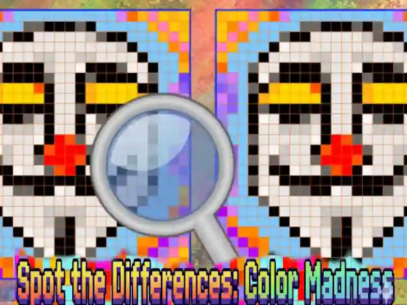 Spel Spot the Differences Color Madness på nätet