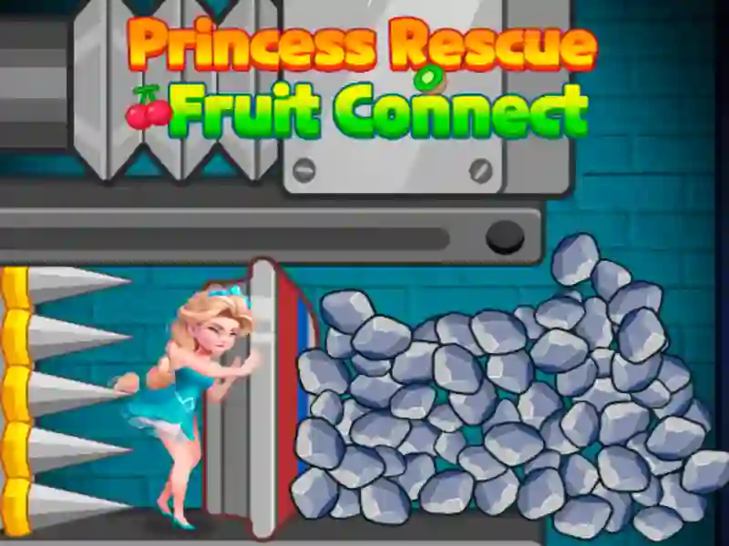 Spel Prinsessan räddning Fruit Connect på nätet Spel Prinsessan räddning Fruit Connect på nätet