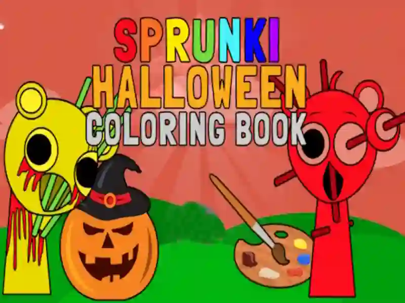 Spel Sprunki Halloween mÄlarbok pÄ nÀtet Spel Sprunki Halloween mÄlarbok pÄ nÀtet